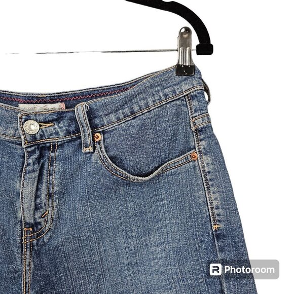 Levi's 515 Denim High Waist Blue Jean Shorts - Picture 4 of 8